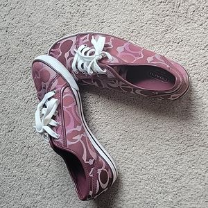 Vintage Rare Maroon Coach Sneakers